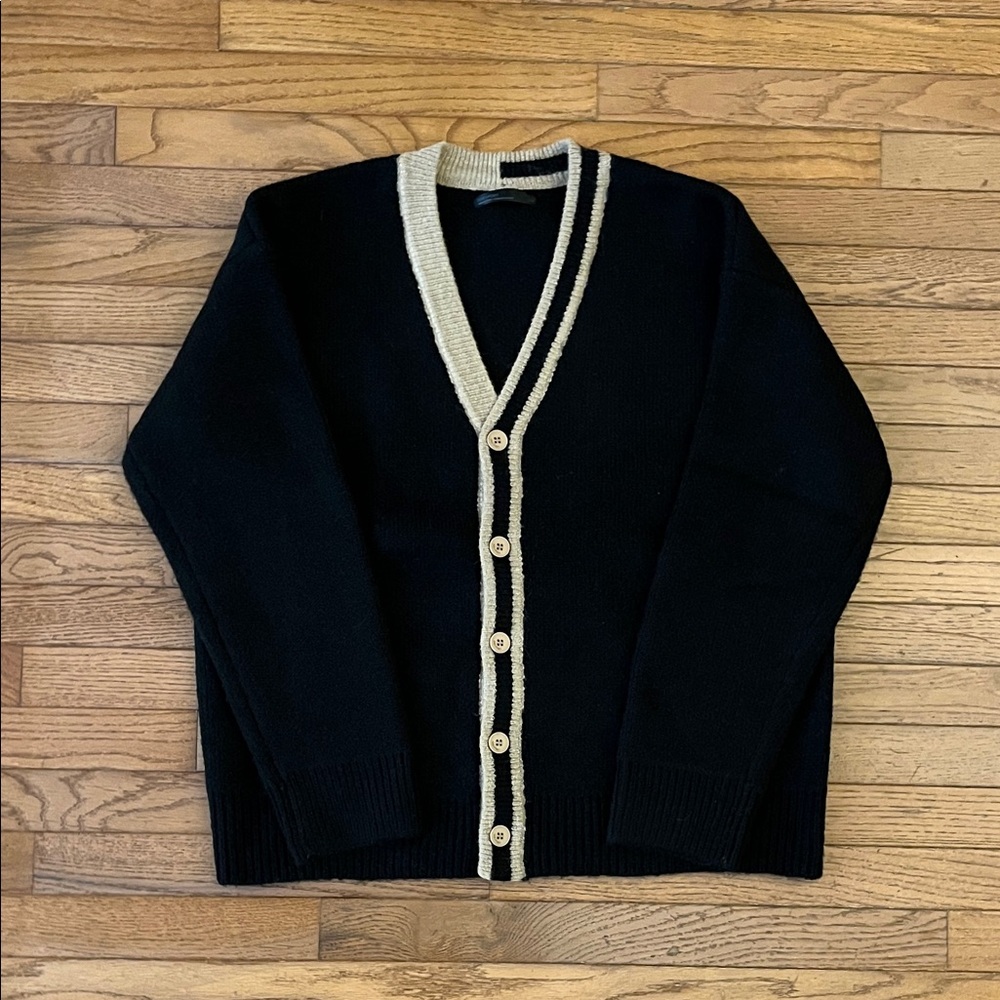 OAK + FORT Fuzzy Wool Blend Cardigan